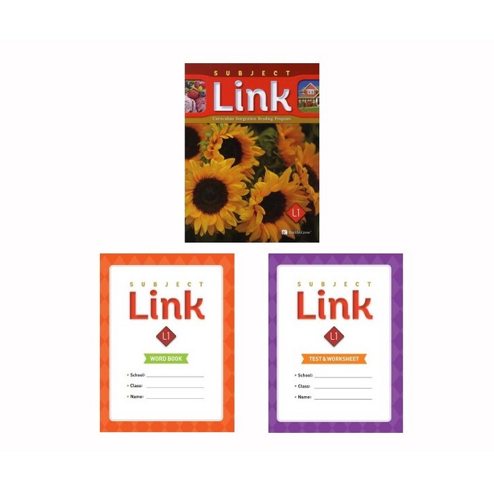 Subject Link. 1 Student book + Word Book + Test & Worksheet Class Pack 전3권