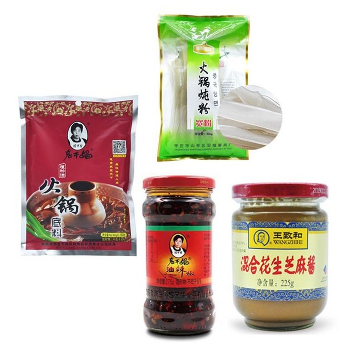 라오깐마 훠궈소스+감자당면+라조장+즈마장 훠궈 세트 가성비 SB+ 5939EA, 1, 본상품선택