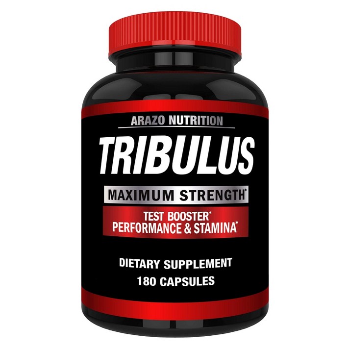 Tribulus Terrestris 1500mg 추출물 파우더 에스트로겐 차단제 포함 남성 호르몬 보충 테스토스테론 부스터, 180 정