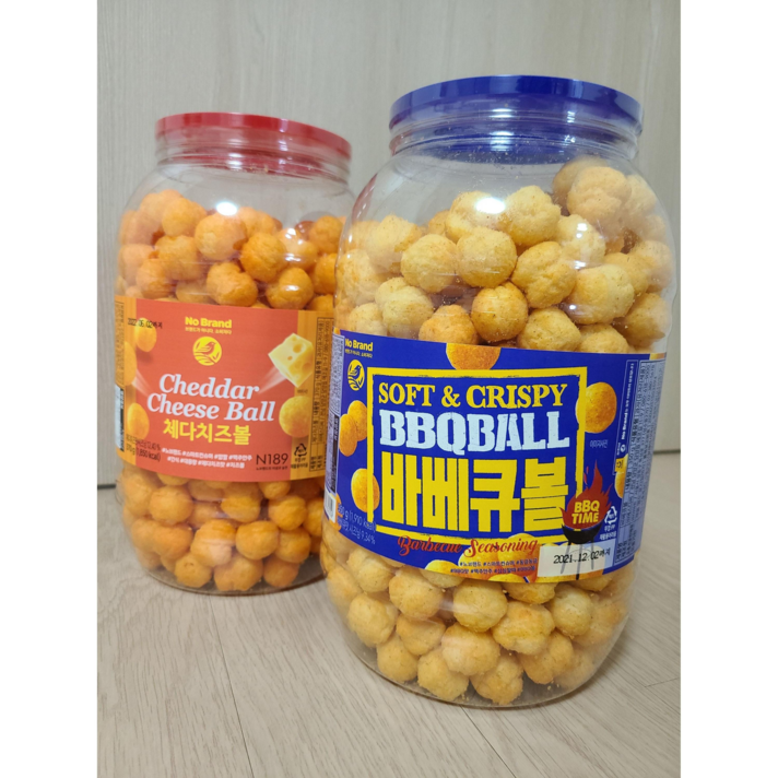 노브랜드 체다치즈볼&바베큐볼 2개 1set, 체다치즈볼 + 바베큐볼