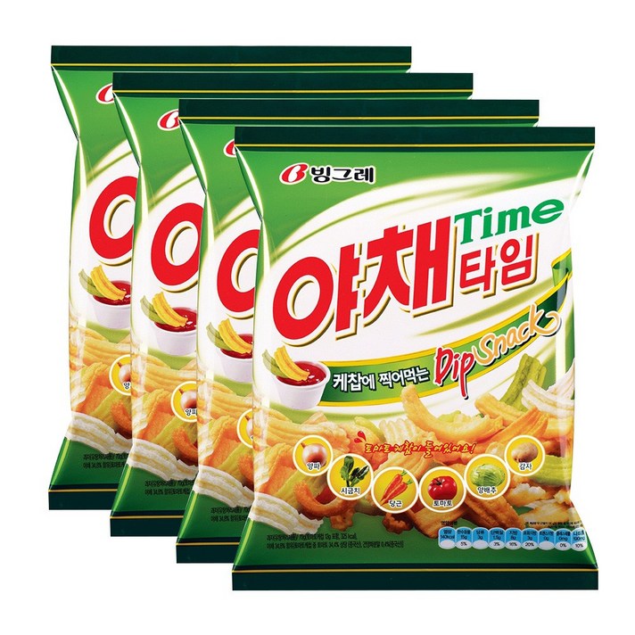 빙그레 야채타임 70g 4개