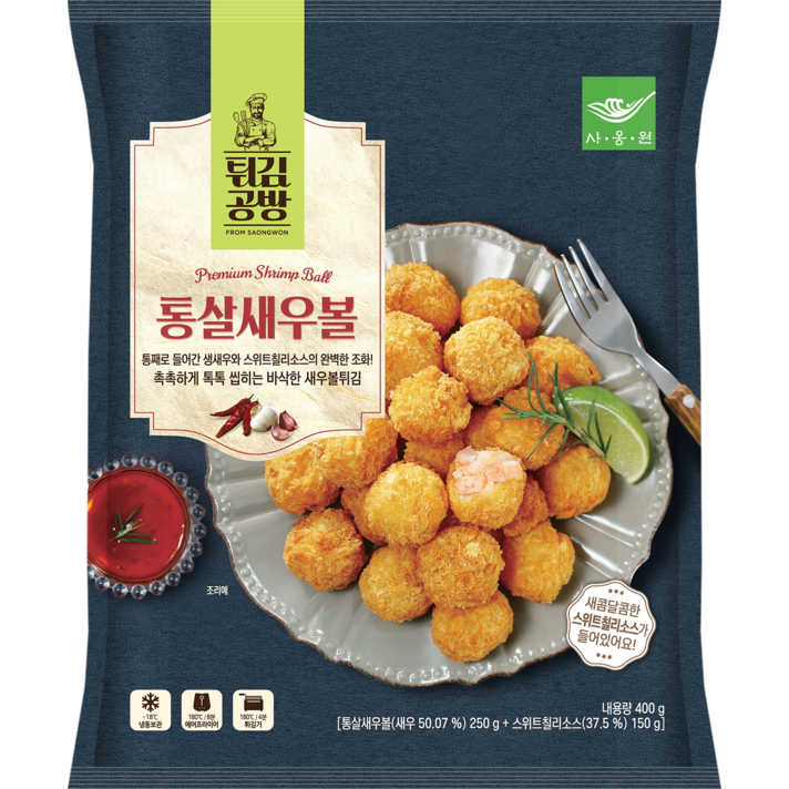 사옹원 튀김공방 통살새우볼 400g