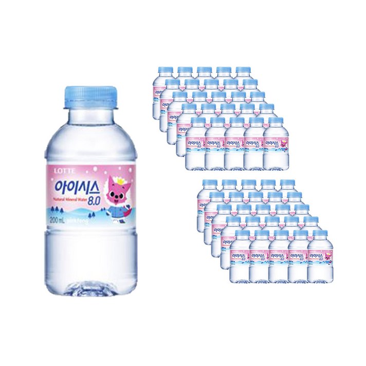 아이시스 핑크퐁 200ml 20펫 / 40펫 / 60펫 미네랄워터 물, 40, 200