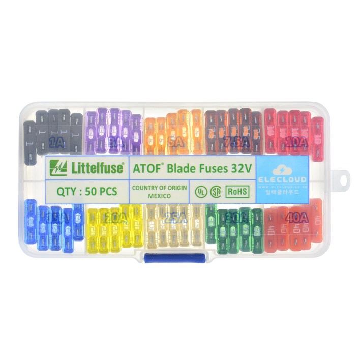 카휴즈 10종세트 자동차용 리틀휴즈 ATOF 블레이드휴즈 1A 3A 5A 7.5A 10A 15A 20A 25A 30A 40A