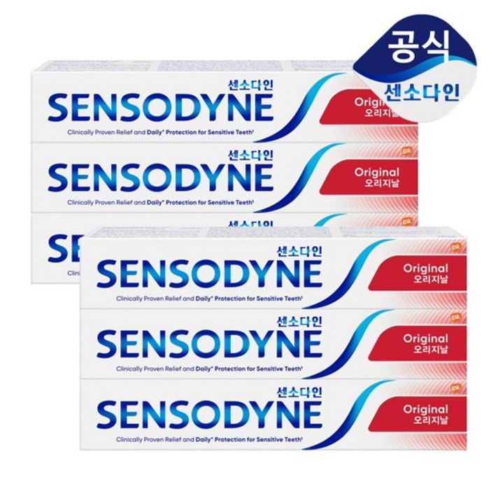 센소다인 오리지날 치약, 100g, 6개