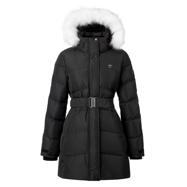 네파 여성 숏 미드다운 벨트 자켓 - 블랙 M | Nepa Women's Short Down Belted Jacket - Black M