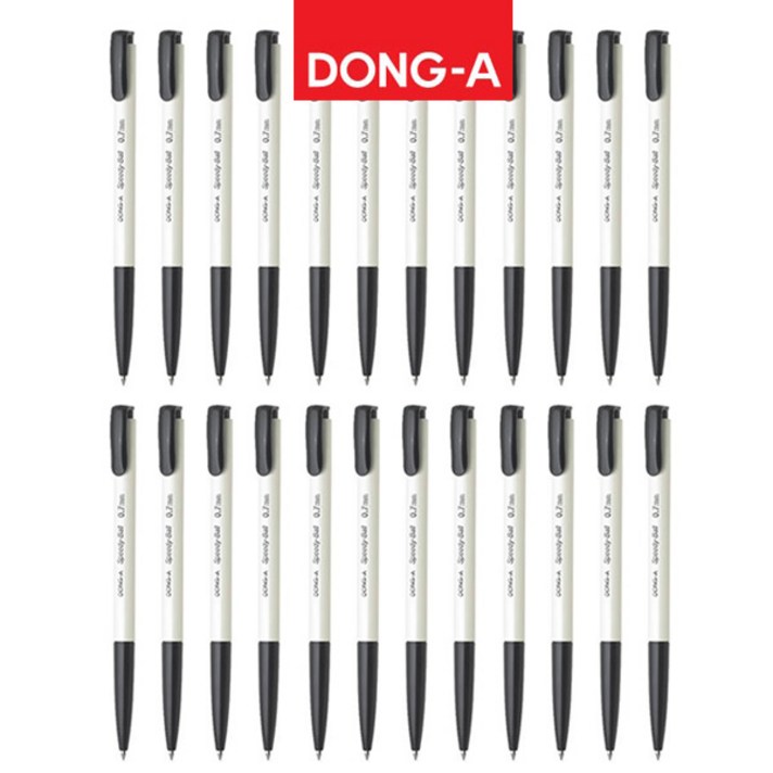 동아 스피디볼 유성펜 0.7mm, 흑색, 24개입