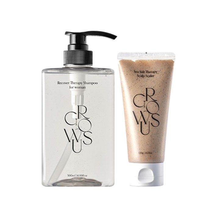 그로우어스 씨솔트 두피 스케일러 120g+리커버 샴푸 포우먼 500ml, 두피스케일러+리커버샴푸(포우먼)