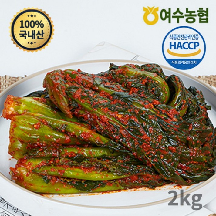 여수농협 여수돌산 갓김치 (국내산), 2kg, 1개