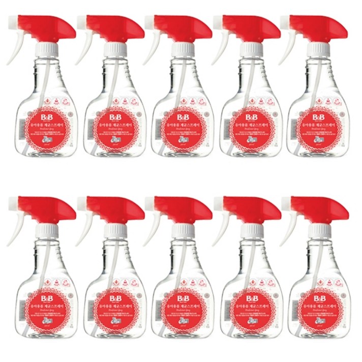 비앤비 유아용품 제균스프레이 용기형, 300ml, 10개