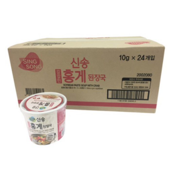 신송 칼칼한 홍게 즉석 된장국, 10g, 24개입