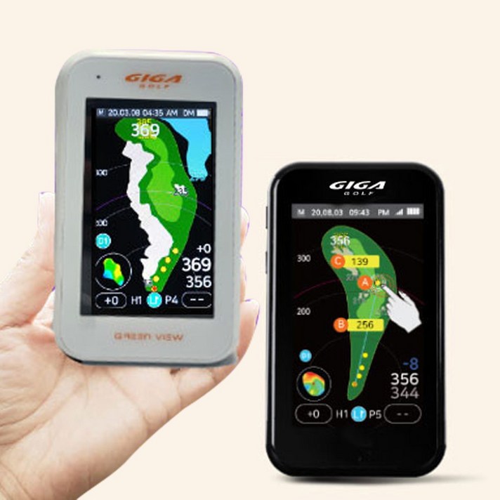 기가골프 그린뷰 GPS 미니 골프거리측정기, 화이트