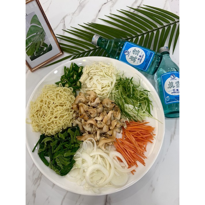 자연산 골뱅이 골빔면 밀키트 자숙 골뱅이무침 250g, 밀키트 골뱅이무침set