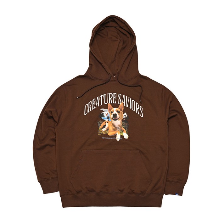 비에스래빗 2223 BSRABBIT LUCKY JUNGLE HOODIE BROWN 스노우 보드복 후드 후디