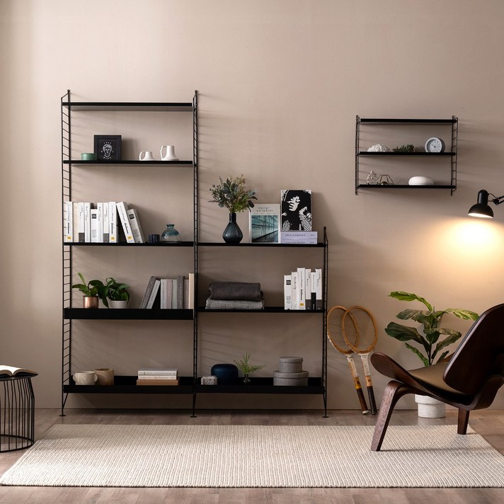 무어 미니 3단 철제선반/shelf/벽선반, 블랙