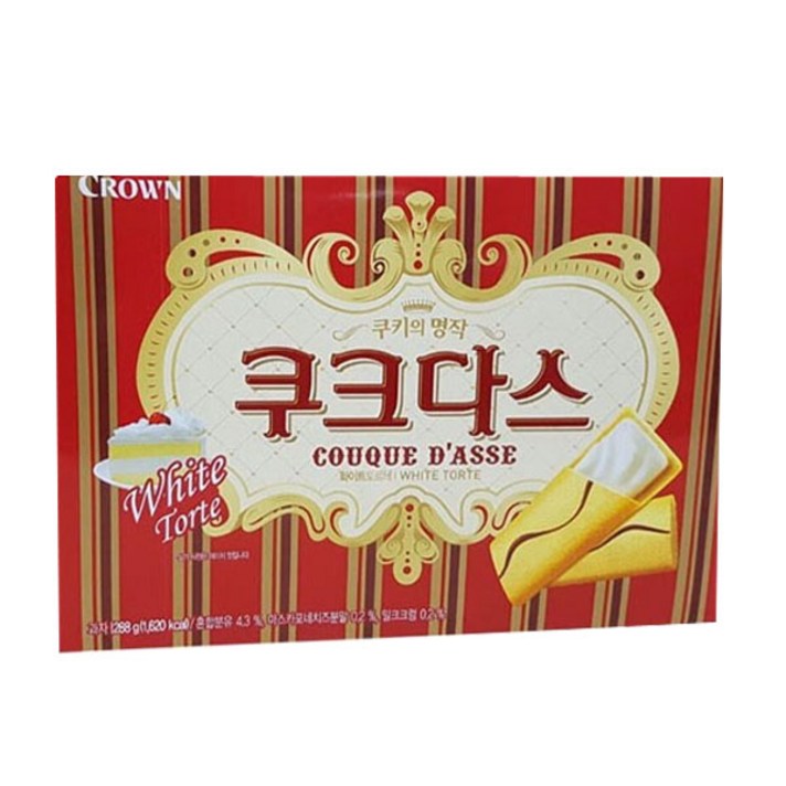 크라운 쿠크다스 화이트, 288g, 10개