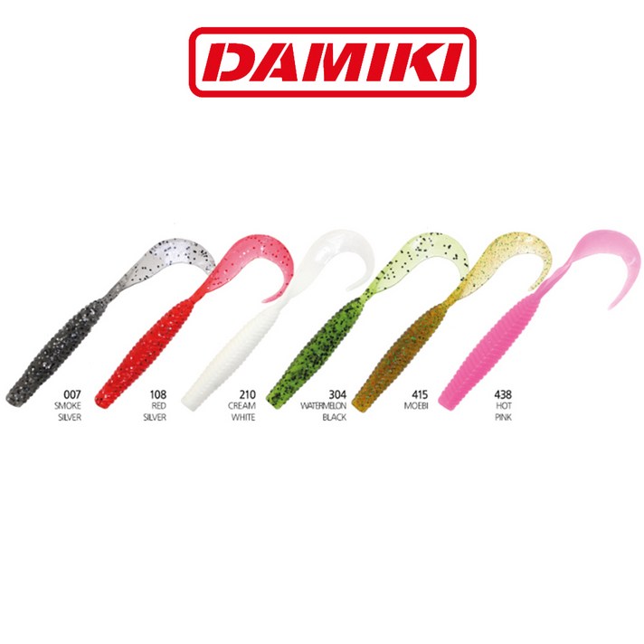 다미끼 리치테일 4인치 5인치 / 광어웜 쉐드웜 배스웜 루어웜