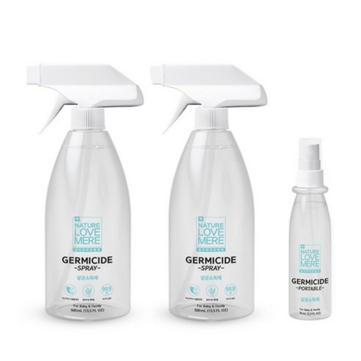 네이쳐러브메레 뿌리는 살균소독제 500ml x 2p + 휴대용 70ml, 10세트