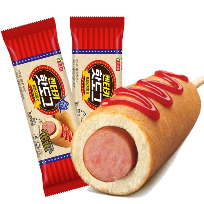 롯데햄 켄터키 핫도그, 70g, 40개