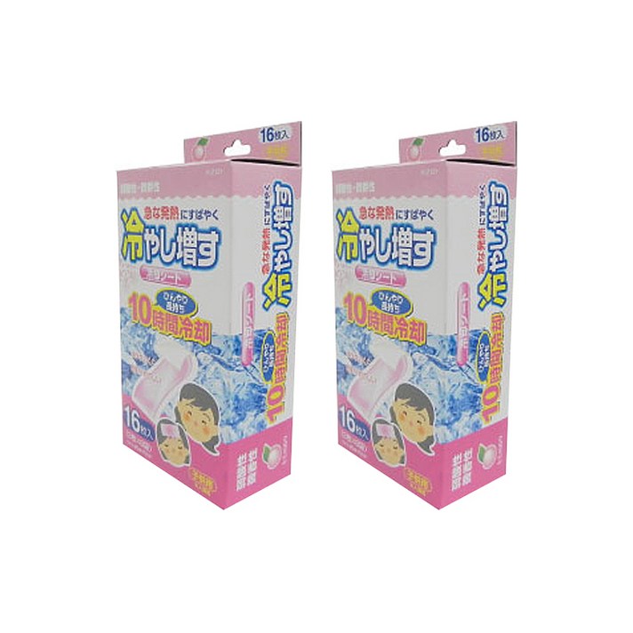 코쿠보 열 냉각시트 어린이용 복숭아향, 16개입, 2개