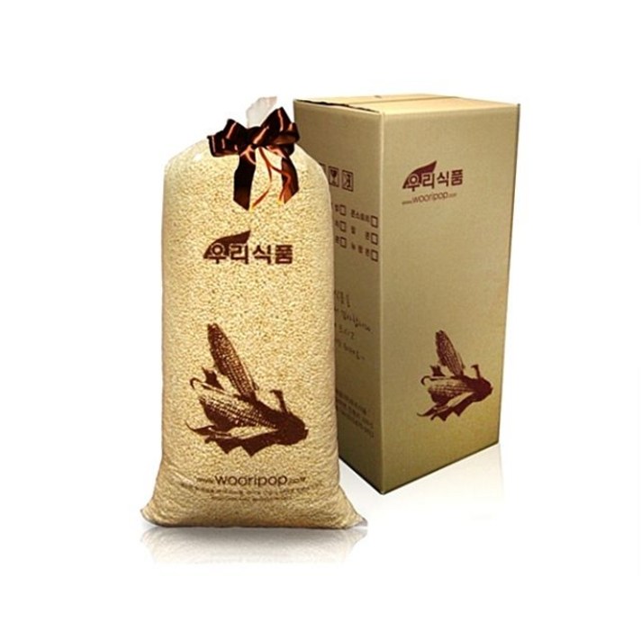 MDJ9079 (대왕봉지 포장)왕찰옥 콘스토리 3.4kg 옥수수뻥튀기 봉지과자/뻥튀기/간식/과자도매, 1개