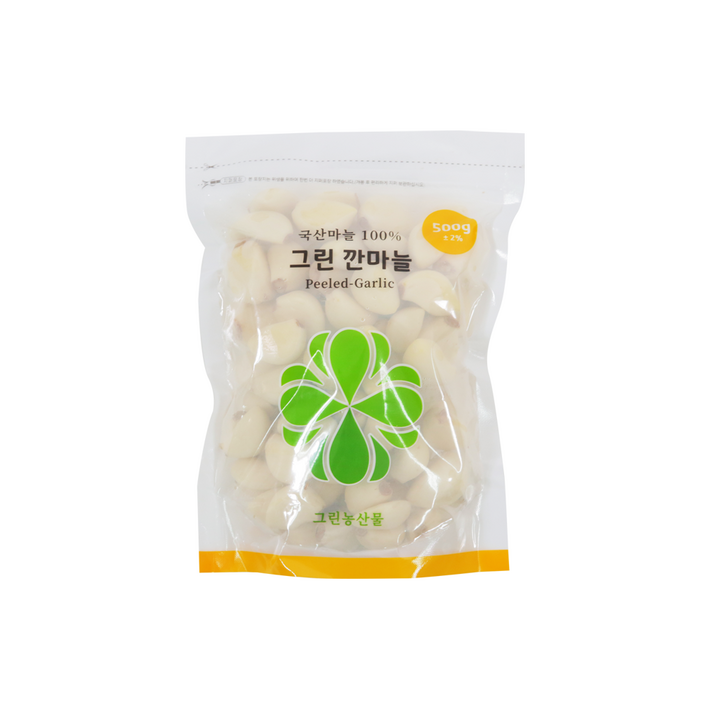 그린농산물 국내산 깐마늘, 1봉, 500g (대)