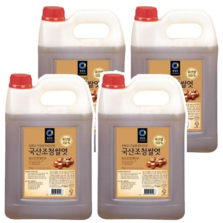 청정원 국산 조청쌀엿 5kg 4페트