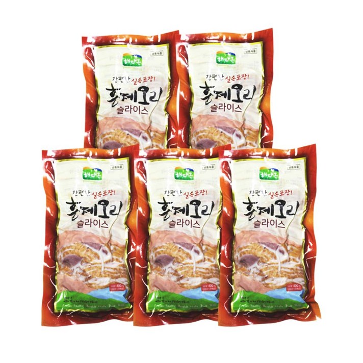 해다온 오리훈제슬라이스(400gX5팩), 400g, 5개