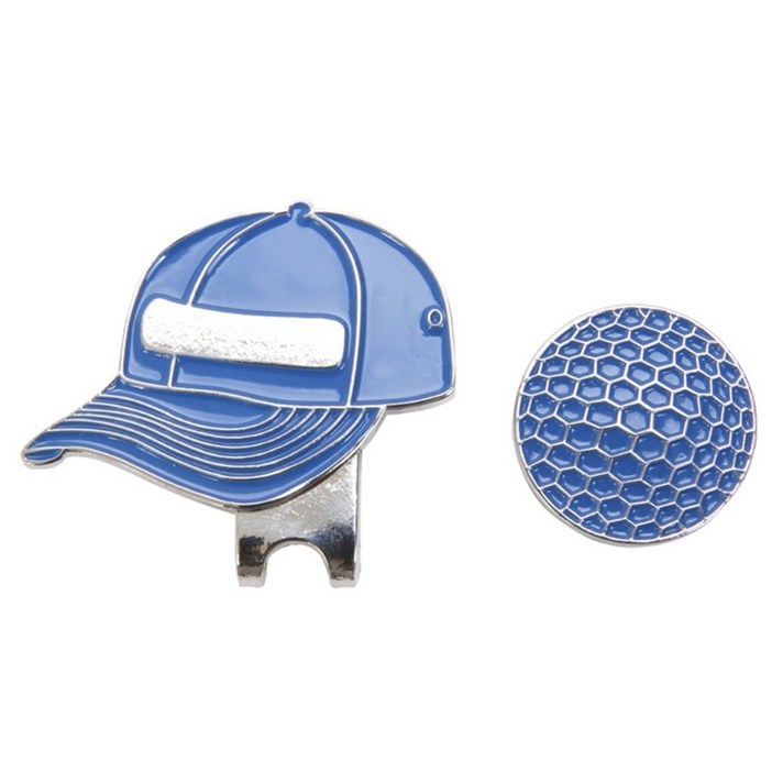 Magnetic Golf Hat Clips Ball Marker Professional Golf Training Aids Accessories, 파란색