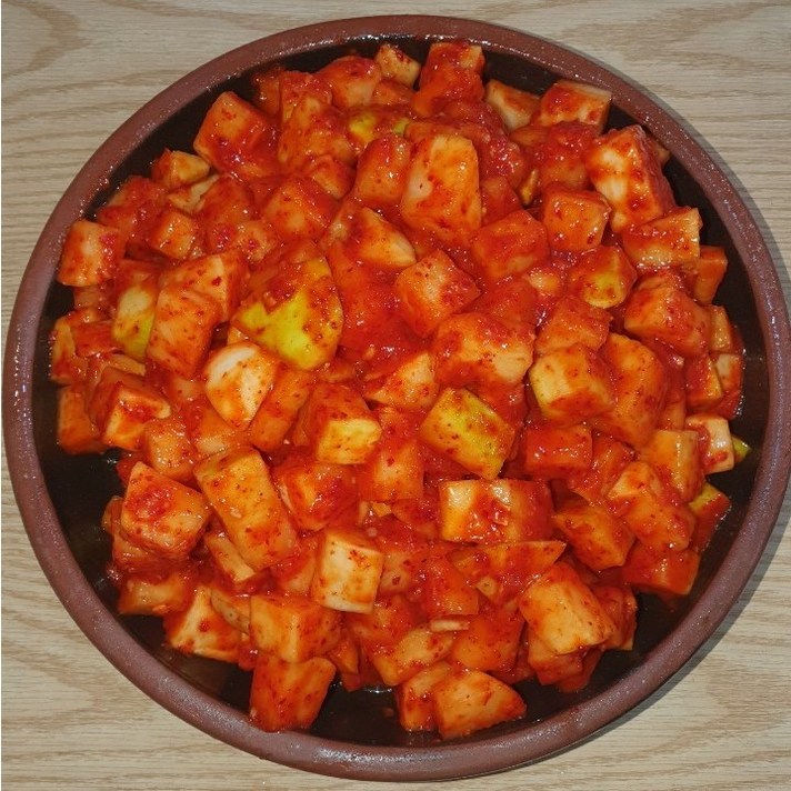 뚱순네 김치 깍두기3kg 모든재료 국내산100%, 3kg
