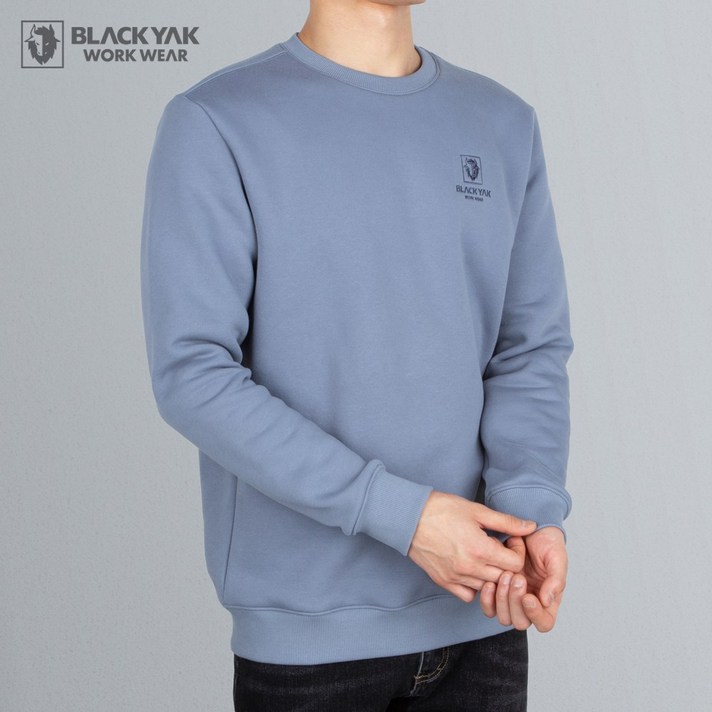 블랙야크 애슬레저 기모 맨투맨 남자 여자 커플티 BKJ-1012