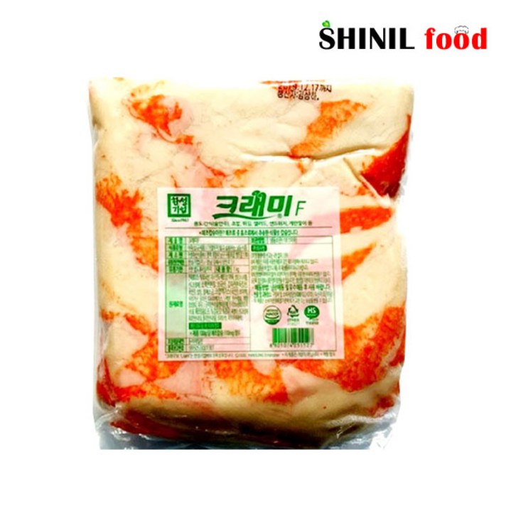 ♪앵콜상품♬♩ 한성 크래미F 샐러드 꽃맛살 김밥 게 크래미 맛살 1kg (*†eXP) 냉동, 1kgx1개