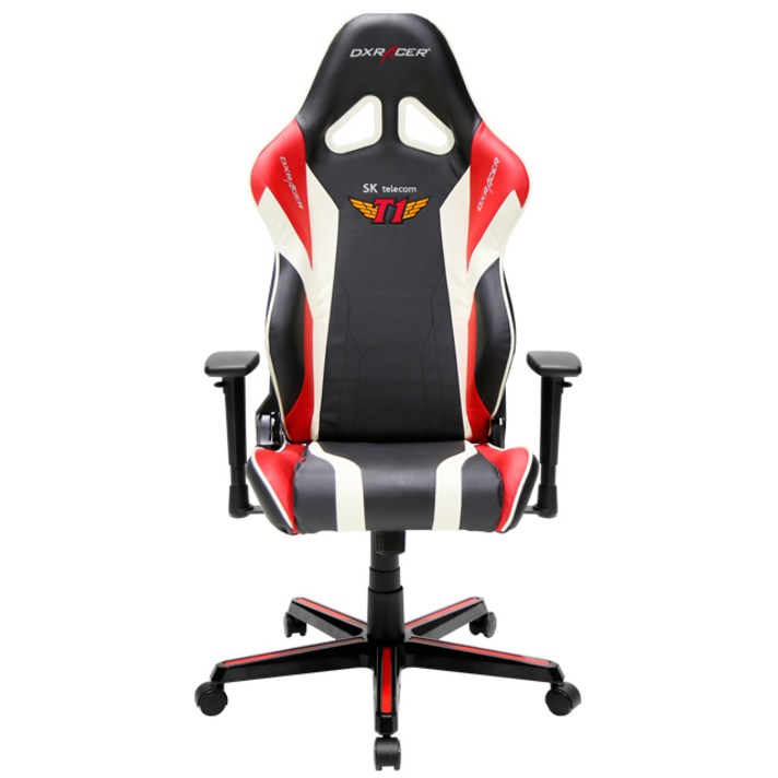 DXRACER 디엑스레이서 SKT T1 스페셜 에디션 RZ208 프로게이머 BJ 게이밍 학생용 사무용 컴퓨터 의자, 혼합색상