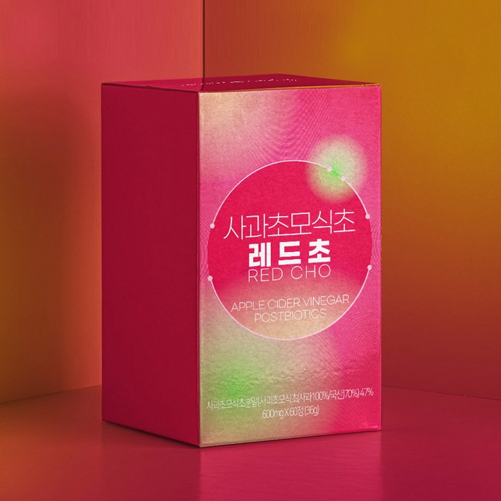 사과초모식초 레드초, 60정, 3개