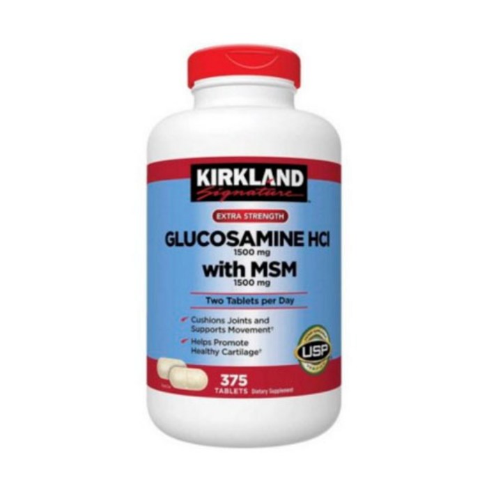 커클랜드시그니춰 글루코사민 HCI 1500mg MSM 타블렛, 375개입, 1개