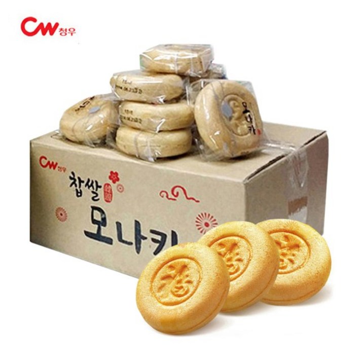 청우 모나카 왕찹쌀 40gr*18개 810gr대용량 아삭한맛 전통과자