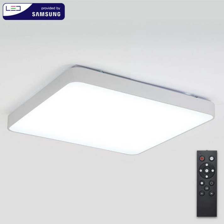 시스템 리모컨 화이트 거실등 LED120W (PRSPT4)LRT 삼성칩 국산 KC인증