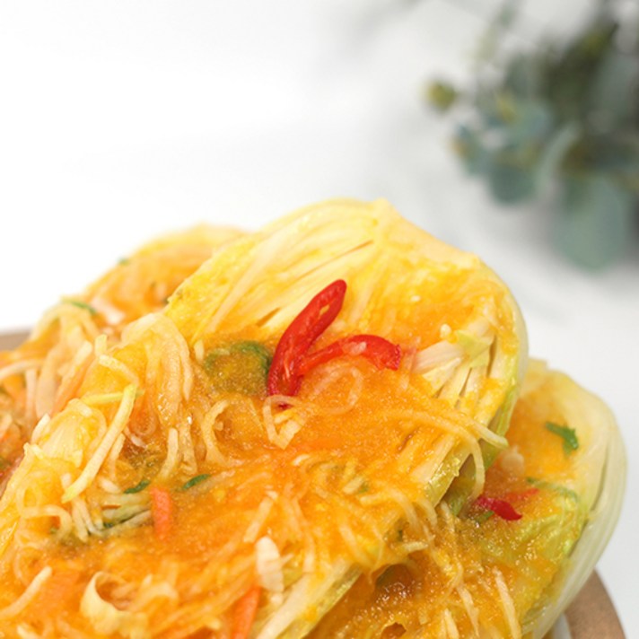 (15%할인)셰프애찬 시원~하게 톡 쏘는맛 단호박 백김치 1kg/3kg/5kg, 3kg