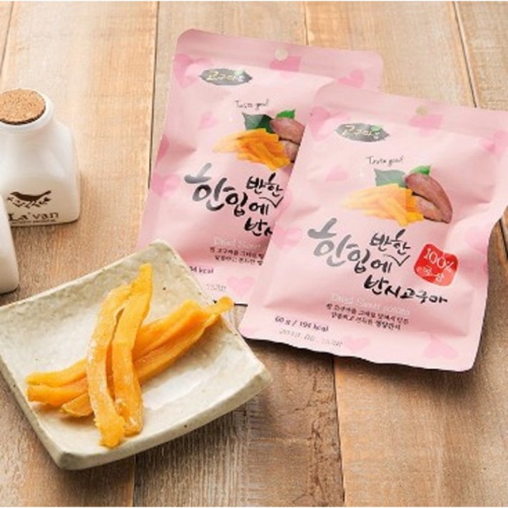 한입 고구마말랭이, 20봉, 60g