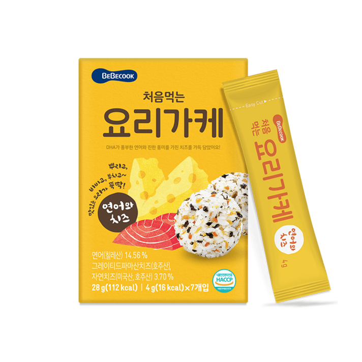 베베쿡 처음먹는 요리가케, 1개, 연어와치즈