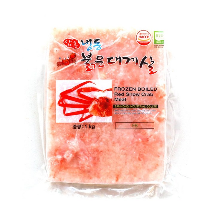 홍게 붉은대게살 다리살 혼합살 1kg, 01 붉은대게 파지살