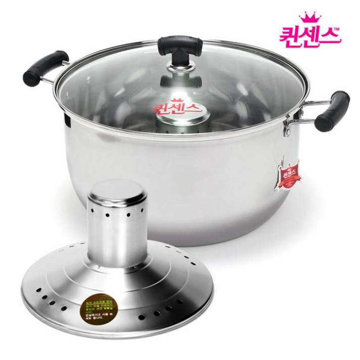 키친아트 삼순이 빨래솥 스텐 양은 빨래 삶는 법 통 냄비 들통 삼숙이, 본상품선택, 34CM