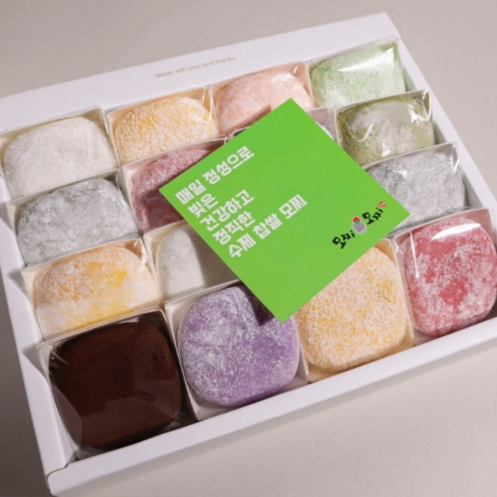 모찌모찌 수제 과일 모찌 찹쌀떡, 55g, 16개