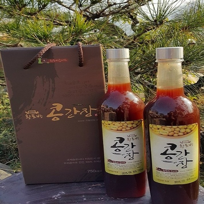황토방손메주 황토방콩간장, 2개입, 750g