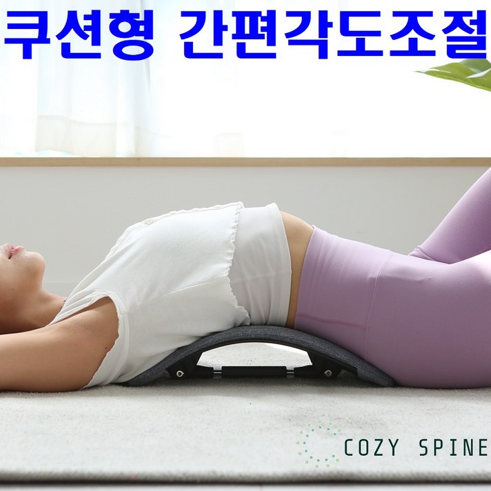 코지스파인 등 허리스트레칭 기구 굽은등 자세 교정기 펴기 척추 운동 일자허리 받침