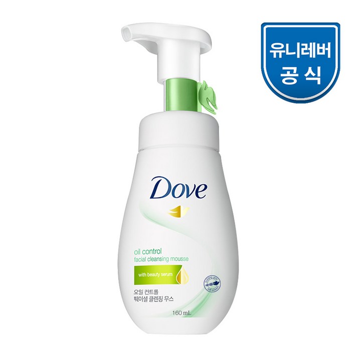 도브 훼이셜 오일컨트롤 클렌징 무스, 160ml, 1개