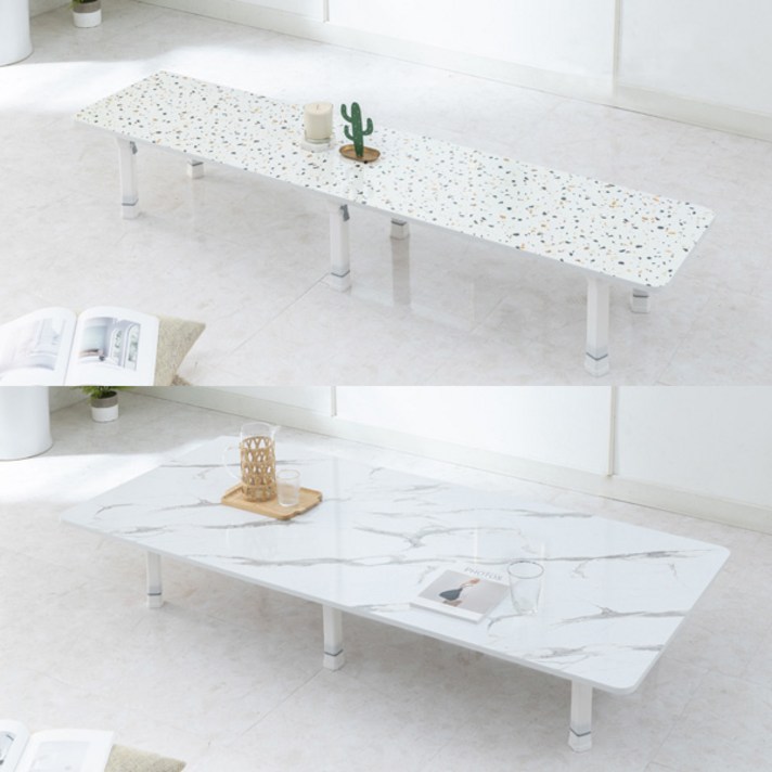 이반가구 접이식 대형 칼라테이블 식탁 사각형 집들이상 손님상, 칼라테이블 1400x400, 그레이, 4단
