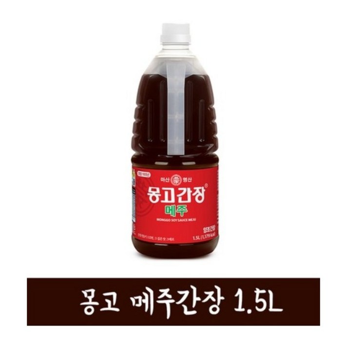 몽고간장 메주 간장 1.5L, 2개