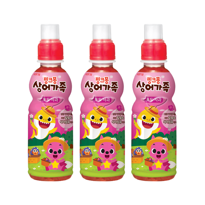 핑크퐁 상어가족 포도사과 235ml, 포도사과 20개