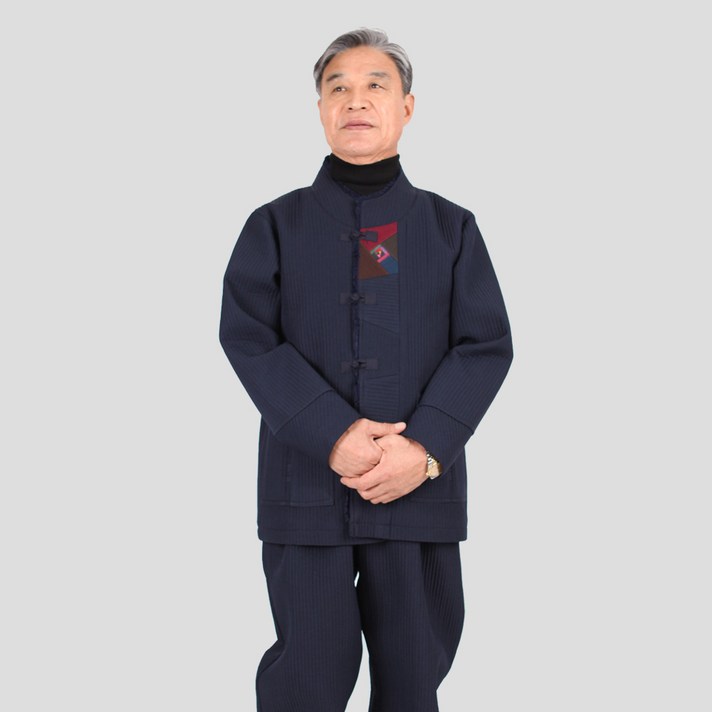 토지몰 남자 생활한복 양털 문양 저고리 바지